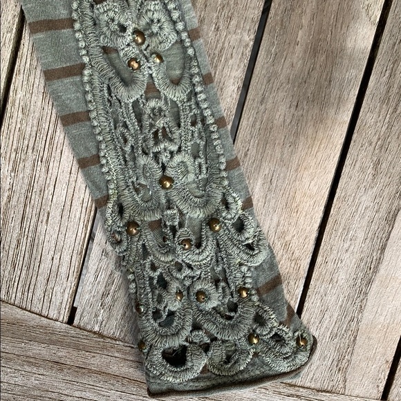 Free people army green long sleeve shirt - Picture 2 of 3